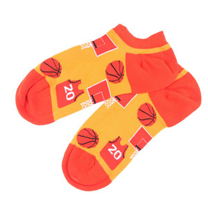 Wholesale Basketball Ankle Socks With Training Running And Ball Print For Adults Winter Sports Wear Breathable Knitted Socks - Product Image 4