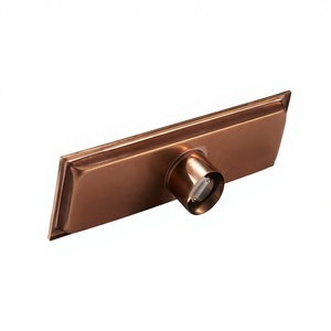 Desagüe de ducha lineal moderno <span class=keywords><strong>en</strong></span> oro rosa, de acero inoxidable, con filtro, desagüe de suelo largo, inserto para azulejos, prevención de reflujo para baño de hotel - Product Image 3