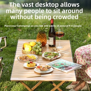 Camping Folding <b>Table</b> Accessory Height Adjustable Korea <b>BBQ</b> <b>Table</b> Camping Steel Portable Detachable <b>Table</b> for <b>Outdoor</b> Use - Product Image 5
