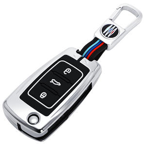 Housse de clé de voiture en alliage de zinc pour <span class=keywords><strong>VW</strong></span> Volkswagen Golf 7 MK7 Tiguan MK2 pour <span class=keywords><strong>Skoda</strong></span> Octavia A7 <span class=keywords><strong>Seat</strong></span> Ateca Leon FR 2 Ibiza - Product Image 1