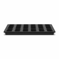 Plateau de base en PET noir thermoformé avec insert en PS pour l'emballage de composants électroniques et de puces, boîte plastique personnalisée