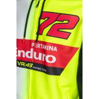 Sweat-shirt multicolore zippé de qualité supérieure, équipe Pertamina Enduro VR46 Dual Bezzecchi, 100% polyester, anti-plis, export