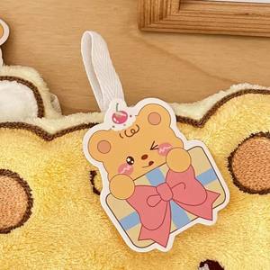 Mignon petit ours essuie-mains cuisine et salle de bain chiffon d'essuyage Double couche épaisse ménage absorbant séchage rapide serviette - Product Image 4