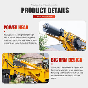 เครื่องขุดแบบหมุนและเครื่องตอกเสาเข็มสำหรับโครงการฐานรากเสาเข็ม - Product Image 5