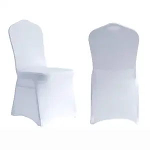 Coprisedia pieghevole in Spandex bianco di alta qualità coprisedia pieghevole elastico per banchetti coprisedia per feste all'aperto personalizzato per matrimoni