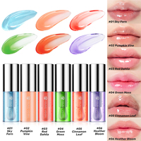 Huile pour les lèvres bio de couleur bonbon au poivre et à la menthe Huile pour les lèvres hydratante et hydratante avec antilignes réduisant les lèvres gercées et sèches