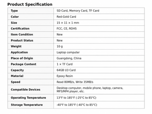 <span class=keywords><strong>Cam</strong></span>éra de sécurité 4K pour drone, carte mémoire Micro TF personnalisée OEM en plastique, 64 Go-1 To, Classe 10/U3/V30, haute vitesse, noire - Product Image 5