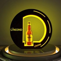 Porte-bouteille LED en acrylique OEM, présentoir glorificateur, service VIP, support de lumière LED pour bar de boîte de nuit