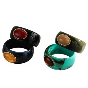 Custom Handmade <b>Resin</b> <b>Ring</b> for Women Unique Colorful Fashion Jewelry Artistic Statement <b>Ring</b> for Wedding Party Daily Wear - Product Image 1