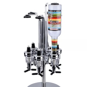 Rotary Tipo 4 ou 6 Cabeças Alumínio Suporte Stand Suporte Wall Dispenser Bebidas Licor Wine Bar <span class=keywords><strong>Butler</strong></span> Para Vinho Tinto Beer - Product Image 1