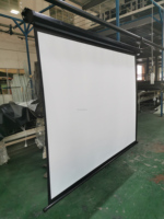 Écran de projecteur mural manuel, 100/120/150 pouces, vente en gros, livraison gratuite
