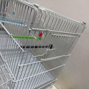 Grand espace Double compartiment respirant Push-pull oiseaux Cage en métal facile à transporter à l'extérieur Moineau perroquet Cage petite maison pour animaux de compagnie - Product Image 5