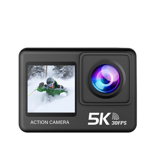 กล้องแอคชั่นกันน้ำ WiFi ความละเอียดสูง 4K 20 ล้านพิกเซล บันทึกภาพกีฬา พร้อมระบบตัดเสียงรบกวน สำหรับใช้กับมอเตอร์ไซค์ รองรับ MicroSD เซ็นเซอร์ภาพ CMOS - Product Image 1