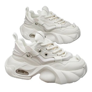 Korean Style New Versatile Breathable Splicing Thick Sole Trendy Dad <b>Shoes</b> Youth Popular <b>Height</b>‑up Sports Casual Sneakers - Product Image 6