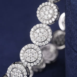 Hip Hop Pass elmas Tester bilezik buzlu Out <span class=keywords><strong>Mrice</strong></span> kaplamalı 925 gümüş Vvs Moissanite toptan bağlantı zinciri erkekler kadınlar için - Product Image 3