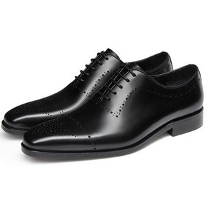 Genuine Leather <b>Dress</b> Shoes Oxford Business Wedding <b>Man</b> Formal <b>Dress</b> Shoes <b>Men</b> Casual Brand Handmade Leather Shoes - Product Image 3