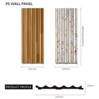 Panneau mural 3D PS moderne le plus vendu, surface naturelle, imperméable, écologique, garantie 3 ans, design graphique personnalisé