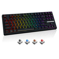 Accesorios para Computadora, Teclado con 75% de Componentes Ecológicos, Teclado Mecánico para Juegos con Cable, Fabricante de Teclados para Juegos