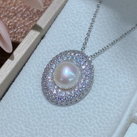 Set Perhiasan Planet Telur Goreng Berkilau Baru, Gaya Segar Elegan untuk Sehari-hari, Mutiara Air Tawar Sekitar 9mm, Perhiasan Fashion Wanita