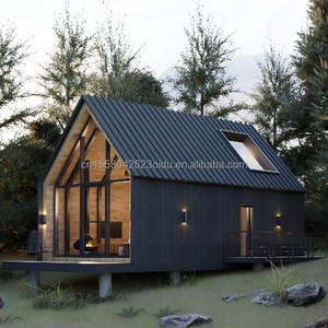 Villa de luxe au design moderne, installation rapide, structure en acier préfabriquée, maisonnette en A, bureau, bâtiment préfabriqué - Product Image 2