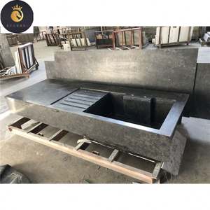 Comptoir en dalle de calcaire <span class=keywords><strong>bleu</strong></span> foncé imperméable pour la cuisine - Product Image 2