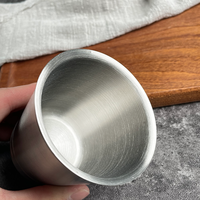Tasses à bière et à café portables en acier inoxydable 304 grande capacité pour le camping, les restaurants et les hôtels
