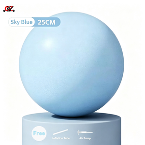 Ballon de yoga en PVC 25 cm, épaissi, anti-explosion, couleur et logo personnalisés, équipement de gym - Product Image 3