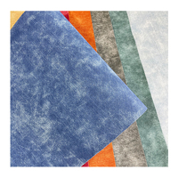 12*18 Zoll Denim-Kunstleder-Blatt mit Grauem Kunstleder Unterseite Ohne Klebstoff