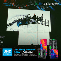 Mur vidéo LED de location P2.6 P2.9 HD haute définition, taux de rafraîchissement élevé 3840Hz pour scène et concert