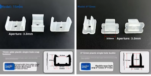 Clips de sujeción universales para tiras LED de 6-20 mm, para tiras LED de neón COB SMD, conectores para tiras LED de bajo voltaje. - Product Image 6