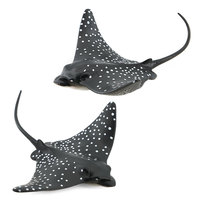 Nouveau Modèle d'Animal Marin en PVC Solide, Simulation Réaliste, Raie Manta Tachetée, Ornements Décoratifs pour Aquarium, Assemblage Maternel