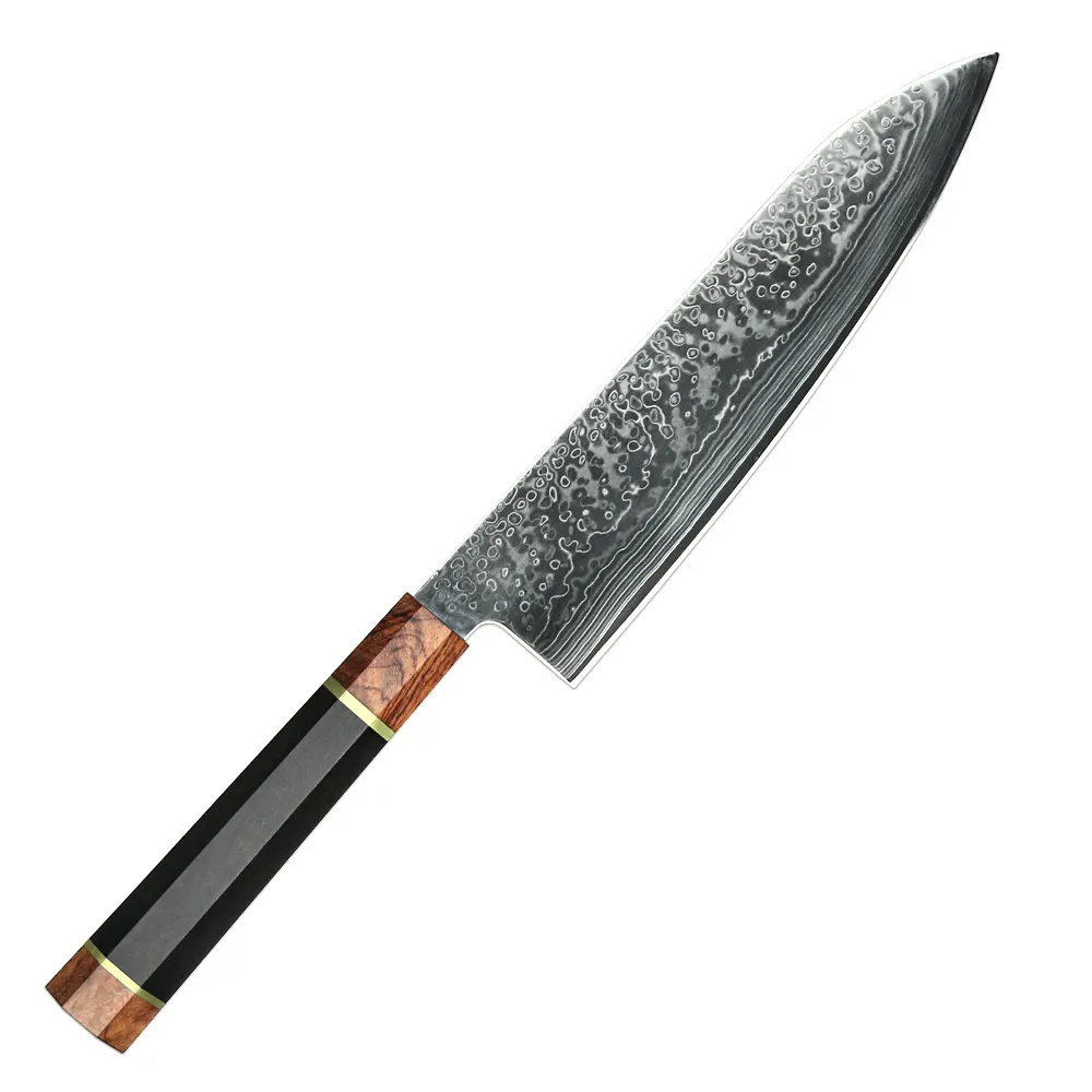 Super Japan Hitachi Skd 11 Gesmeed Damascus Mes Gyuto Messen Beste Keukenmes Als Limited Edition