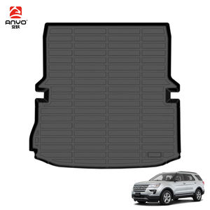 Tapetes 3D TPE para Auto, Todo Clima, para Ford <span class=keywords><strong>Explorer</strong></span> de 6 Asientos Sin Consola 2015-2019, Alfombrillas Profundas y Tapete de Carga - Product Image 3