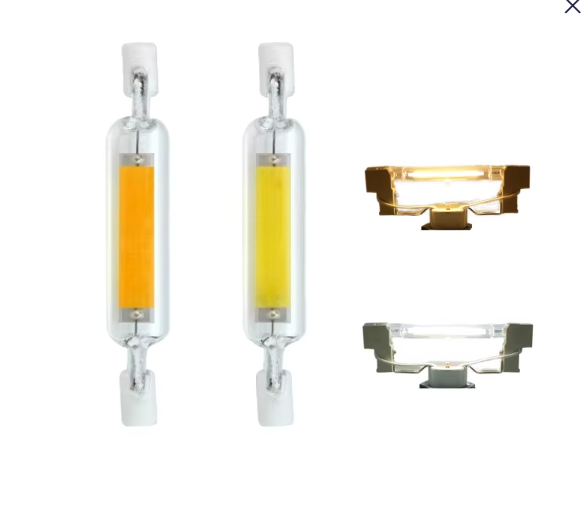 Dimmable R7S LED 118mm 78mm COB Stick Light Bulb Glass Floodlight 6W 12W 25W J78 J118 110V-220V