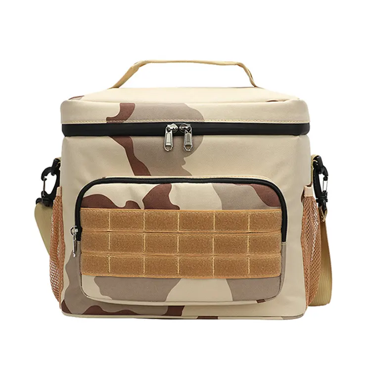 Portable Soft Cooler Tactical Lunch Box Tacticism 24 Cans Leak proof Insulated Lunch Tote Bag for Picnic Beach Work