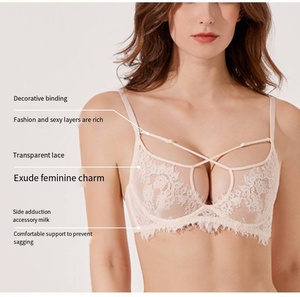 Women Underwear Wholesale <strong>Sexy</strong> Lace Push up <strong>Aunty</strong> Bra and Panty Set - Product Image 3