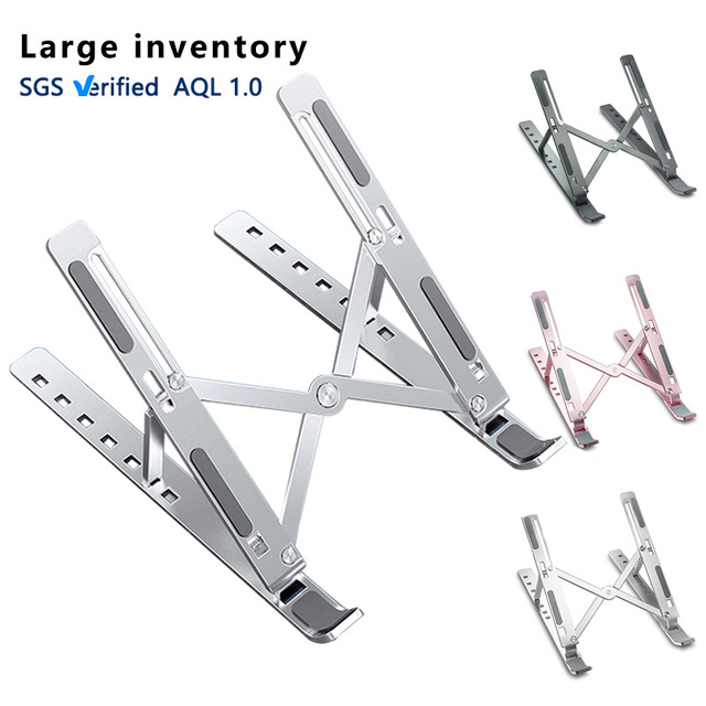 Hot Sale Adjustable Height Aluminum Laptop Stand Portable Foldable Notebook Holder for Your Laptop