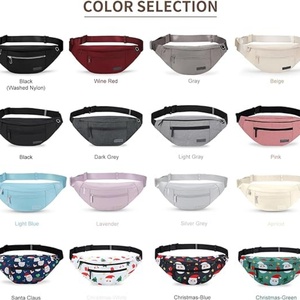 Wholesale Large Capacity Unisex Fanny Pack Custom Logo Printed Polyester <b>Travel</b> Waist Bag Zipper Waterproof Outdoor Fashion - Product Image 5