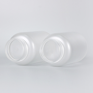 Envase Transparente Mate de PET para Pastillas de 100ml, 150ml, 200ml, 300ml, 10oz con Tapa de Rosca Dorada o Plateada para Vitaminas y Medicamentos - Product Image 2