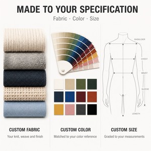 Cardigã de Tricô Simples para Outono, Uso Frente e Verso, Com Amarração, Versátil e Solto, 100% Algodão - Product Image 5