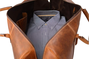 Borsa da Viaggio Antifurto in Pelle di Ottimo Rapporto Qualità-Prezzo, Borsa Sportiva per Pernottamento, Borsa per Allenamento e Palestra - Product Image 3