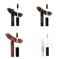 Mascara coloré en fibres de soie, recourbant, imperméable, résistant à la transpiration, naturel, longue tenue, disponible en quatre couleurs
