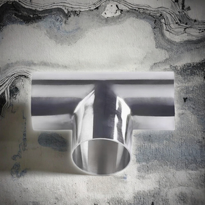 Cway ISO DIN Stainless Steel Casting Sanitary Pipe Fitting 3 Way Tee Welding Connection <b>Sandblasted</b> Surface Corrosion Resistant - Product Image 4