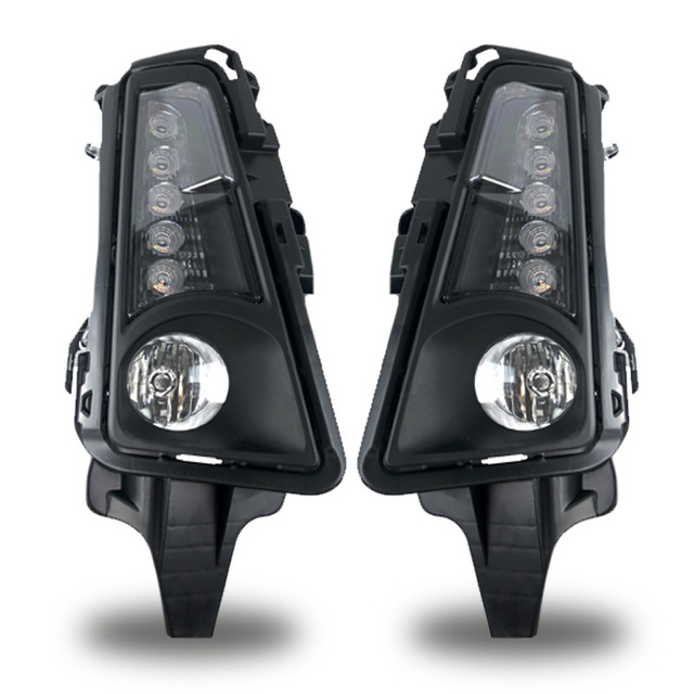 New Red Cross-border Hot-Selling 12V LED Daytime Running Lights with 6000-6500K Color Temperature for HiAce 2019 & 2020