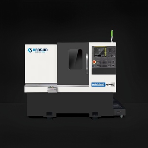 Tour à métaux multifonctionnel automatique à haute précision HANSUN, broche unique de 6 pouces, centre de tournage, Syntec 2 axes, haute précision, moyenne capacité - Product Image 1