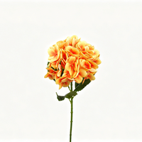 Prêt à expédier – Hortensia artificiel réaliste fait main en soie, tige unique, style européen, pour remise de diplôme, Noël – Livraison rapide pour la vente en gros