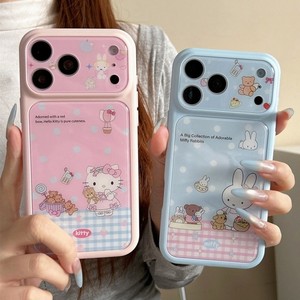 เคสโทรศัพท์มือถือลายการ์ตูนแฟชั่นน่ารัก ลายแมว กระต่าย หมี สำหรับ iPhone 13 14 15 16 17 pro max ป้องกันกล้อง พิมพ์ลาย ป้องกันด้านหลัง - Product Image 2