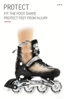 Patins à roues alignées professionnels Ruidongle pour slalom et freestyle, ajustables, pour figures plates et décoratives, usage spécial pour l'entraînement des entraîneurs