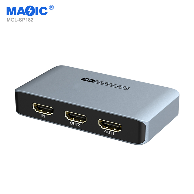 Wholesale Three EDID Modes 2 Way Hdmi 2.1 Splitter 4K 120HZ 8K 60HZ 1 in 2 Out Hdmi Splitter 1x2 8K 2Ports 8k Hdmi Splitter