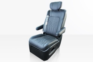 Siège de voiture de luxe en cuir réglable et pivotant pour véhicules modifiés (MPV, SUV, Van) – Noir – Adapté aux personnes handicapées, âgées et utilisant un fauteuil roulant - Product Image 2